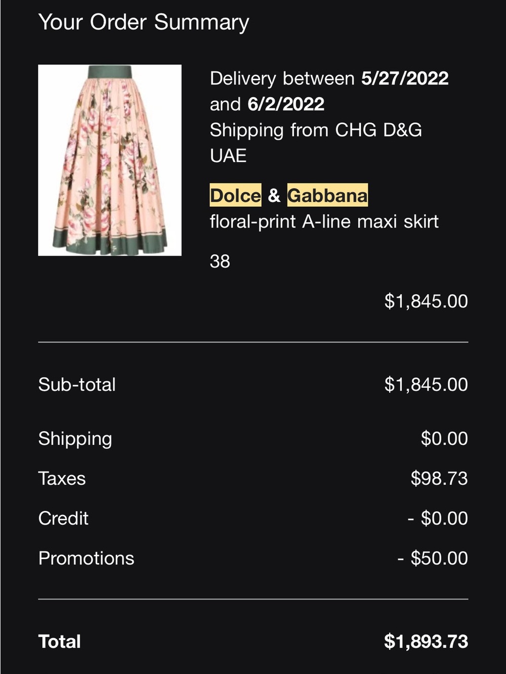 Dolce & Gabbana Floral A Line Maci Skirt SZ XS - Picture 6 of 7